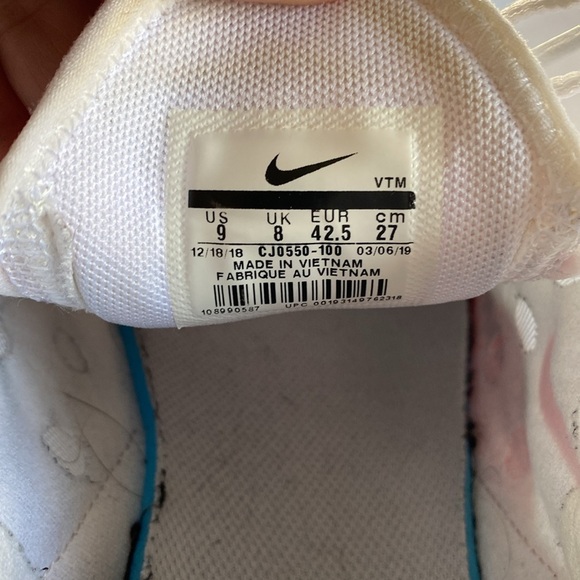 NIKE AIR MAX 270 White Anthracite University Red CJ0550-100 Sneakers Men’s 9 - Picture 8 of 8